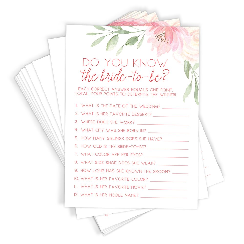how well do you know the bride?